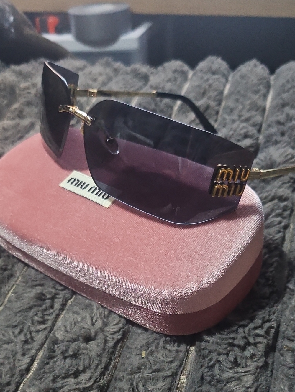 Miu Miu Runway Frameless Sunglasses (Model SMU54Y). - Picture 1 of 15
